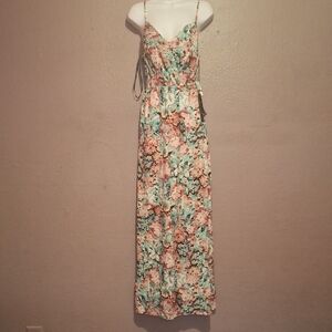 Felicity & Coco Strapless Floral Maxi Dress